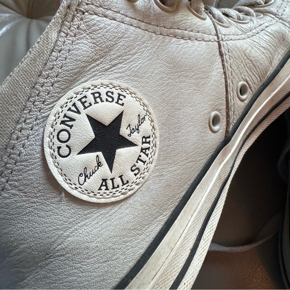 Converse Leather Mid-Top Sneakers - Picture 2 of 9